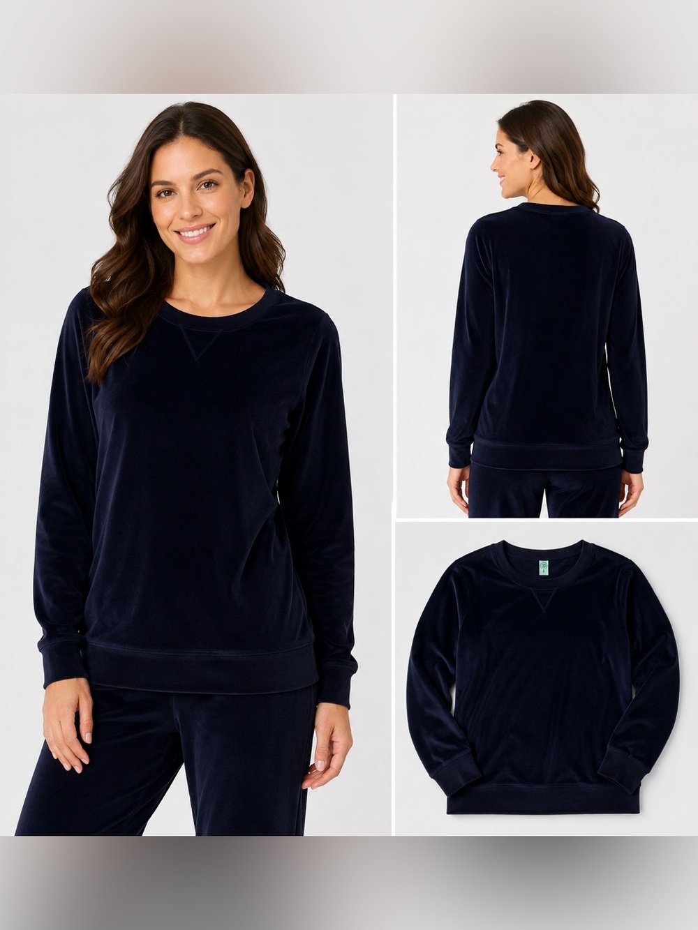 Honeydew Deep Blue PJ Top Size M